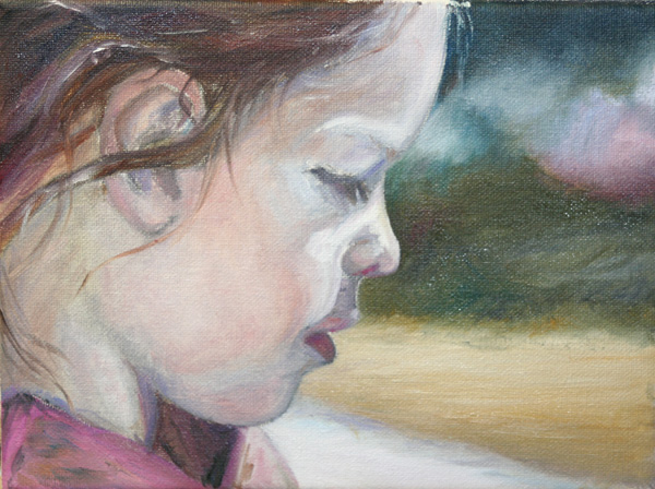 Janice Tanton - "The Stone" oil on canvas